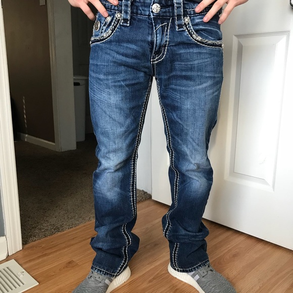 rock revival jeans with boots